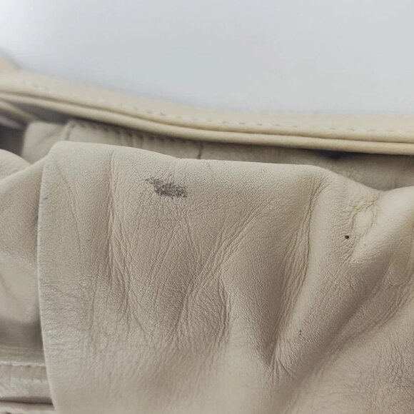 GUCCI WHITE OSTRICH HANDBAG - Picture 5 of 7